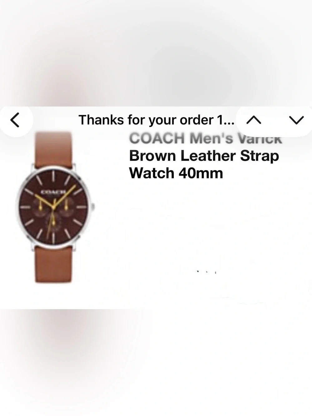 Coach Men’s Varick Brown Leather Strap Men's Watch with Brown Dial